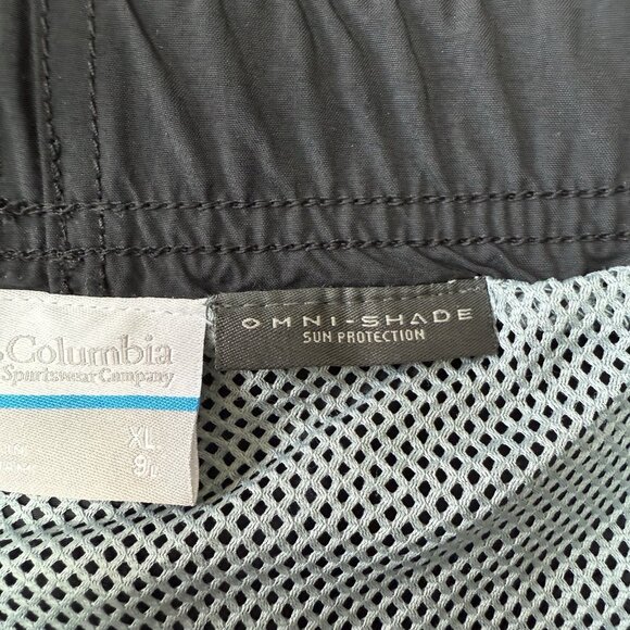 Columbia Hybrid Shorts Palmerston Peak Water Omni Outdoor Mens XL 9" Black - Picture 8 of 9